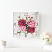 Robuust hout Kijk uit met pinda's wandklok (Huis)