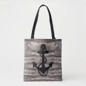 Robuust hout met reusachtige zeeslaan met ANCHOR | Tote Bag (Voorkant)