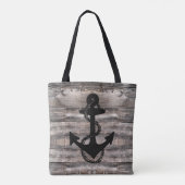 Robuust hout met reusachtige zeeslaan met ANCHOR | Tote Bag (Achterkant)