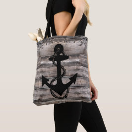 Robuust hout met reusachtige zeeslaan met ANCHOR | Tote Bag