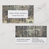 *~* Robuust hout met roosterleeftijd Vintage Visitekaartje (Voorkant / Achterkant)