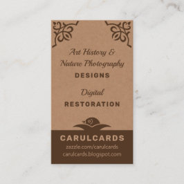 Robuust karton Art nouveau ornaments CC1188 Visitekaartje