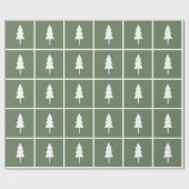 Robuust kerstboompapier cadeaupapier (Vlak)