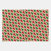 Robuust kerstbuffel / tartpatroon inpakpapier vel (Voorkant 3)