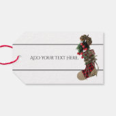 Robuust kerstcadeautje Label Cadeaulabel (Achterkant Horizontaal)