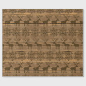 Robuust kerstfeest cadeaupapier (Vlak)