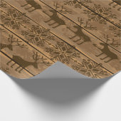 Robuust kerstfeest cadeaupapier (Hoek)