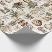 Robuust kerstfeest cadeaupapier (Hoek)