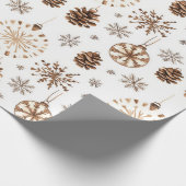 Robuust kerstfeest cadeaupapier (Hoek)