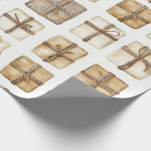 Robuust kerstfeest cadeaupapier (Hoek)