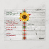 Robuust kerstfeest en heldere feestdag briefkaart (Achterkant)