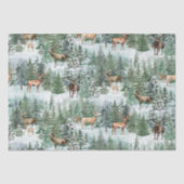 Robuust kerstfeest in ontbossing tissuepapier (Voorkant)