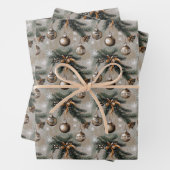 Robuust kerstfeest inpakpapier vel (In situ)