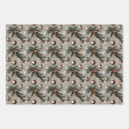 Robuust kerstfeest inpakpapier vel