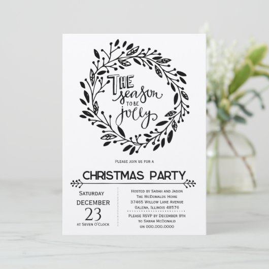 Robuust kerstfeest kaart (Staand voorkant)