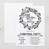 Robuust kerstfeest kaart (Voorkant / Achterkant)