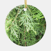 Robuust kerstfeest keramisch ornament (Voorkant)