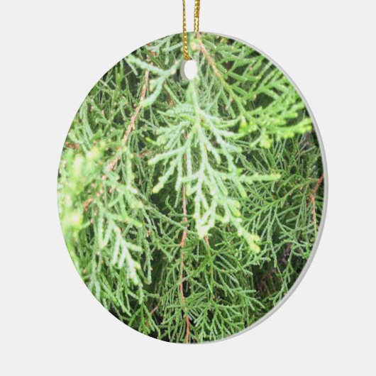 Robuust kerstfeest keramisch ornament (Links)