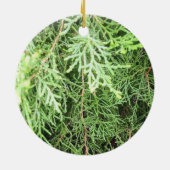 Robuust kerstfeest keramisch ornament (Achterkant)