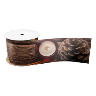 Robuust kerstfeest satijnen lint