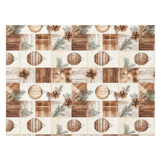 Robuust kerstfeest tafelkleed (Voorkant (Horizontaal))