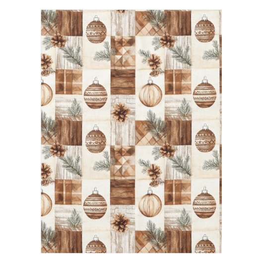 Robuust kerstfeest tafelkleed (Voorkant)