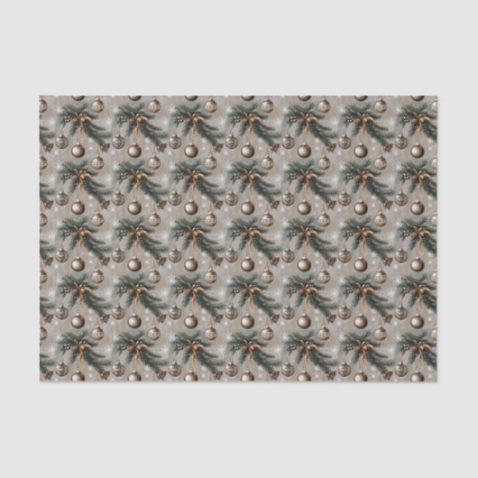 Robuust kerstfeest tissuepapier (Voorkant)