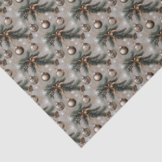 Robuust kerstfeest tissuepapier (Detail)
