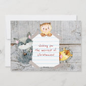 Robuust kerstfeest | Twee foto's | Lijst Collage Feestdagenkaart (Achterkant)