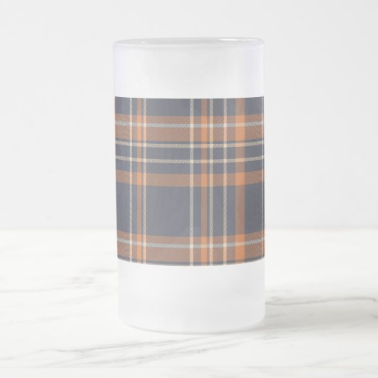 Robuust kerstfeest/winterplein matglas bierpul (Center)