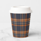 Robuust kerstfeest/winterplein papieren bekers (Achterkant)