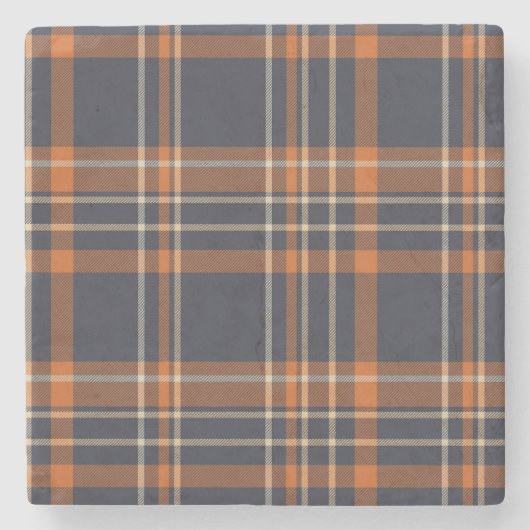 Robuust kerstfeest/winterplein stenen onderzetter (Voorkant)