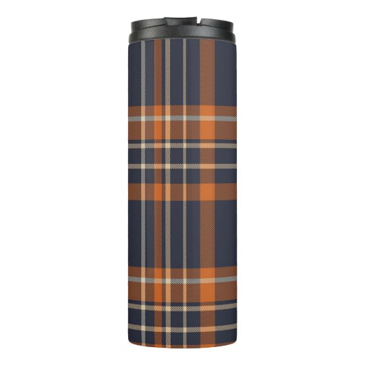 Robuust kerstfeest/winterplein thermosbeker (Achterkant)