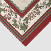 Robuust kerstfeestdroog in Bright Buffalo Pset Tissuepapier (Detail)