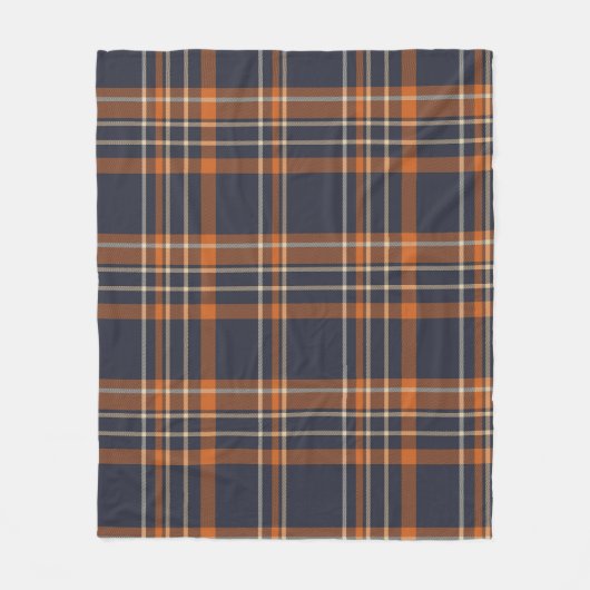 Robuust kerstgebrand fleece deken (Voorkant)