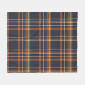 Robuust kerstgebrand fleece deken (Voorkant (Horizontaal))