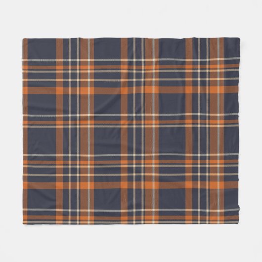 Robuust kerstgebrand fleece deken (Voorkant (Horizontaal))