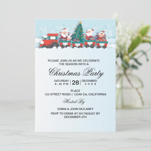 Robuust kerstland bedrijf minnetje licht kaart (Staand voorkant)