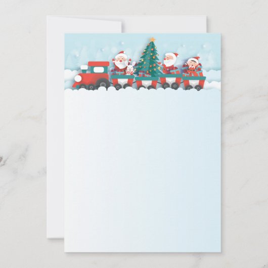 Robuust kerstland bedrijf minnetje licht kaart (Achterkant)