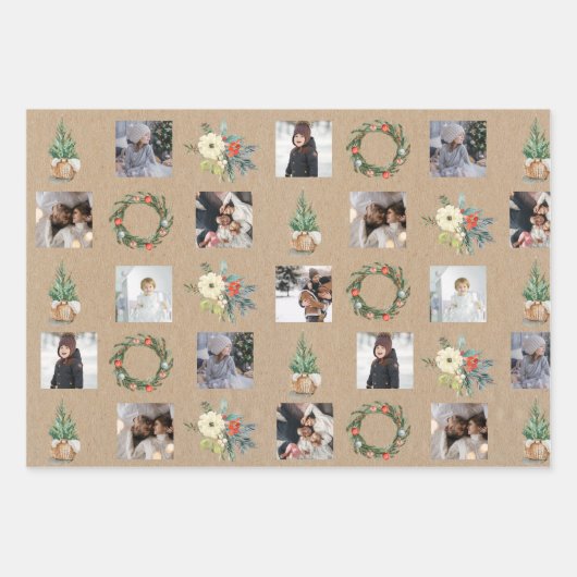 Robuust kerstpapier voor de onmiddellijke verpakki inpakpapier vel (Voorkant)