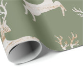 Robuust kerstpapier voor echt hout cadeaupapier (Rol Hoek)