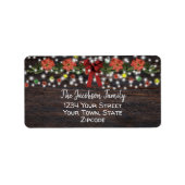 Robuust kerstveld & lichtretour etiket (Voorkant)