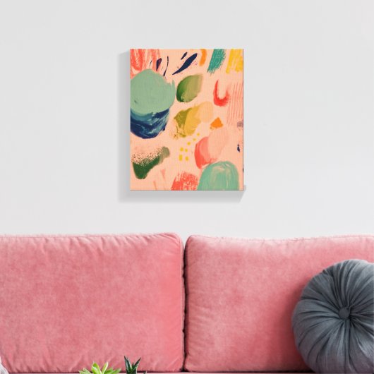Robuust kleurrijk Abstract kunstschilder Canvas Afdruk (Insitu (Woonkamer))