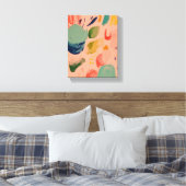Robuust kleurrijk Abstract kunstschilder Canvas Afdruk (Insitu (Slaapkamer))