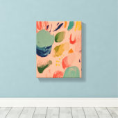 Robuust kleurrijk Abstract kunstschilder Canvas Afdruk (Insitu (Houten vloer))