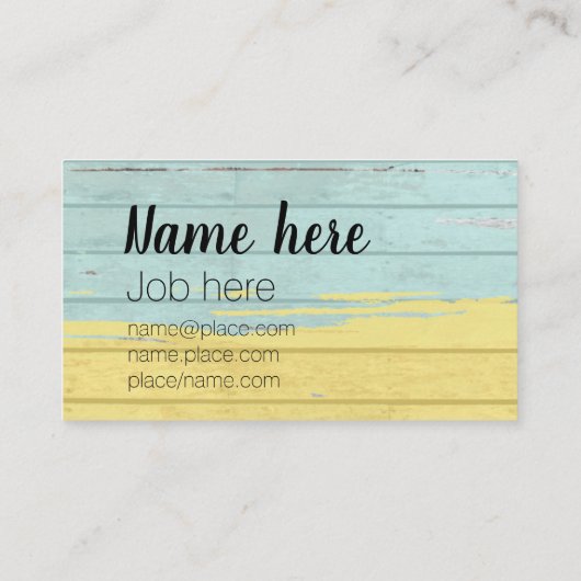 Robuust, kleurrijk Visitekaartje (Achterkant)