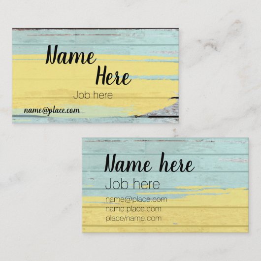 Robuust, kleurrijk Visitekaartje (Voorkant / Achterkant)
