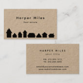 Robuust kraftpapier voor de opslag van silhouette visitekaartje (Voorkant / Achterkant)