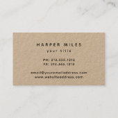 Robuust kraftpapier voor de opslag van silhouette visitekaartje (Achterkant)