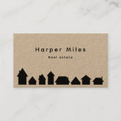 Robuust kraftpapier voor de opslag van silhouette visitekaartje (Voorkant)